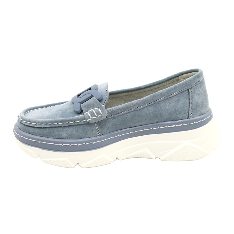 Mocasines de piel Filippo DP4552/23 azul 2