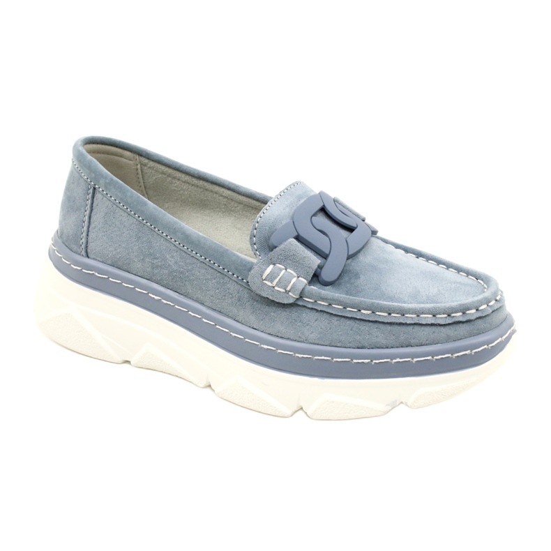Mocasines de piel Filippo DP4552/23 azul 1