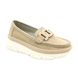 Mocasines de piel Filippo DP4552/23 beige 1