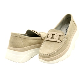Mocasines de piel Filippo DP4552/23 beige 4