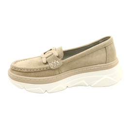 Mocasines de piel Filippo DP4552/23 beige 2