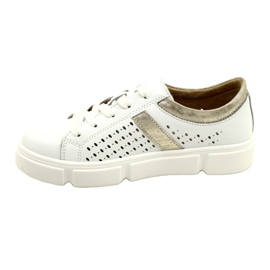 Deportivas de Piel Calada Filippo DP4531/23 WH GO blanco 2