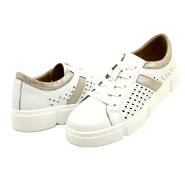Deportivas de Piel Calada Filippo DP4531/23 WH GO blanco 4