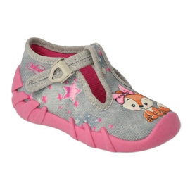 Zapatos befado niño 110P467 rosado gris 1