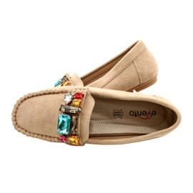 Evento Mocasines ecológicos para mujeres con piedras beige 4