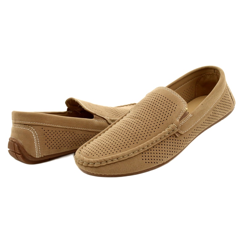 NEWS Mocasines hombre beige 4