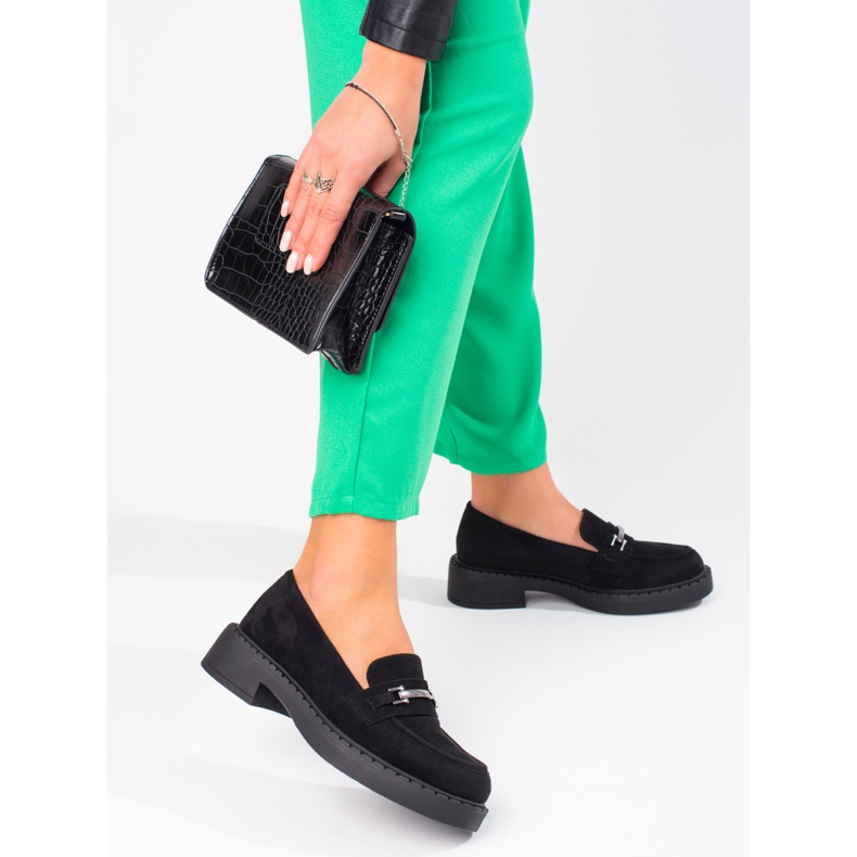 W. Potocki Mocasines de mujer Potocki en la plataforma negra negro 1 W. Potocki Mocasines de mujer Potocki en la plataforma negra negro 1