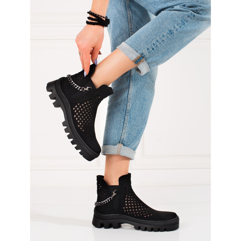 Botas mujer caladas Potocki Negro 2 Botas mujer caladas Potocki Negro 2