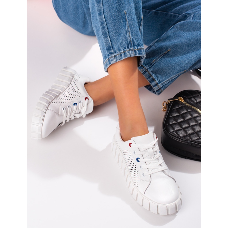 W. Potocki Deportivas blancas en piel de Potocki. blanco 2 W. Potocki Deportivas blancas en piel de Potocki. blanco 2