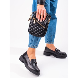 W. Potocki Mocasines negros de mujer en la plataforma. 1 W. Potocki Mocasines negros de mujer en la plataforma. 1