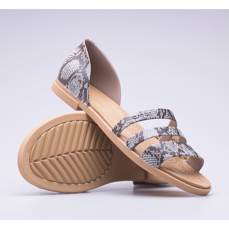 Crocs Tulum Sandalias planas abiertas W 206109-15W marrón 1