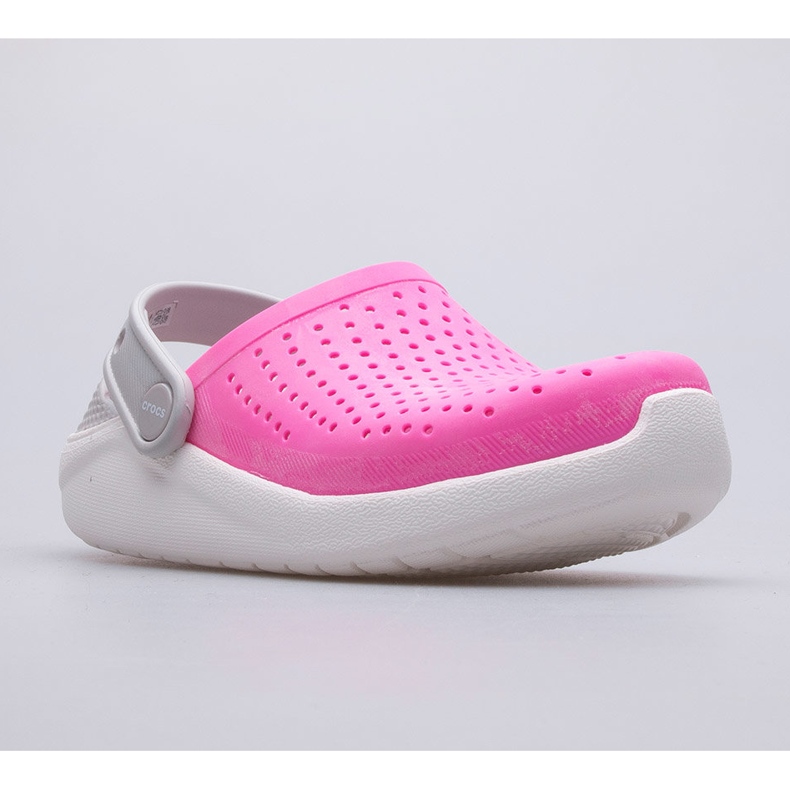 Zuecos CROCS Literide Clog Niños 205964-6QR rosado 1 Zuecos CROCS Literide Clog Niños 205964-6QR rosado 1