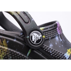 Zuecos para niños CROCS Classic Clog Kids 206818-001 negro multicolor 2