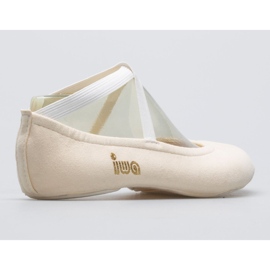 Zapatillas de ballet de gimnasia IWA 302 crema beige 4