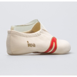 Zapatillas de ballet de gimnasia IWA 502 crema beige blanco 2