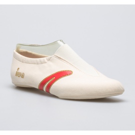 Zapatillas de ballet de gimnasia IWA 502 crema beige blanco 3