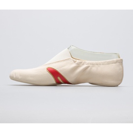 Zapatillas de ballet de gimnasia IWA 502 crema beige blanco 5