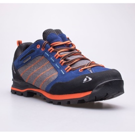 BERGSON Kadam Low Stx zapatillas de trekking para hombre negro azul naranja 1