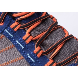 BERGSON Kadam Low Stx zapatillas de trekking para hombre negro azul naranja 3