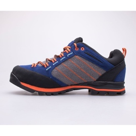 BERGSON Kadam Low Stx zapatillas de trekking para hombre negro azul naranja 5
