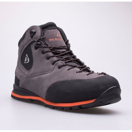 BERGSON Castor Mid Stx zapatillas de trekking para hombre negro gris 1