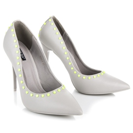 Vices New Collection Tacones grises 5