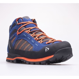 BERGSON Kadam Mid Stx zapatillas de trekking para hombre azul naranja 1