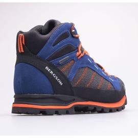 BERGSON Kadam Mid Stx zapatillas de trekking para hombre azul naranja 4