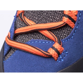 BERGSON Kadam Mid Stx zapatillas de trekking para hombre azul naranja 6