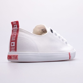 Zapatillas de mujer Big Star FF274087 blanco rojo 4