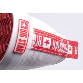 Zapatillas de mujer Big Star FF274087 blanco rojo 6