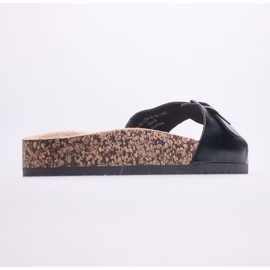 Lee Cooper LCW-22-35-1167L zapatillas de estar por casa para mujer negro 5