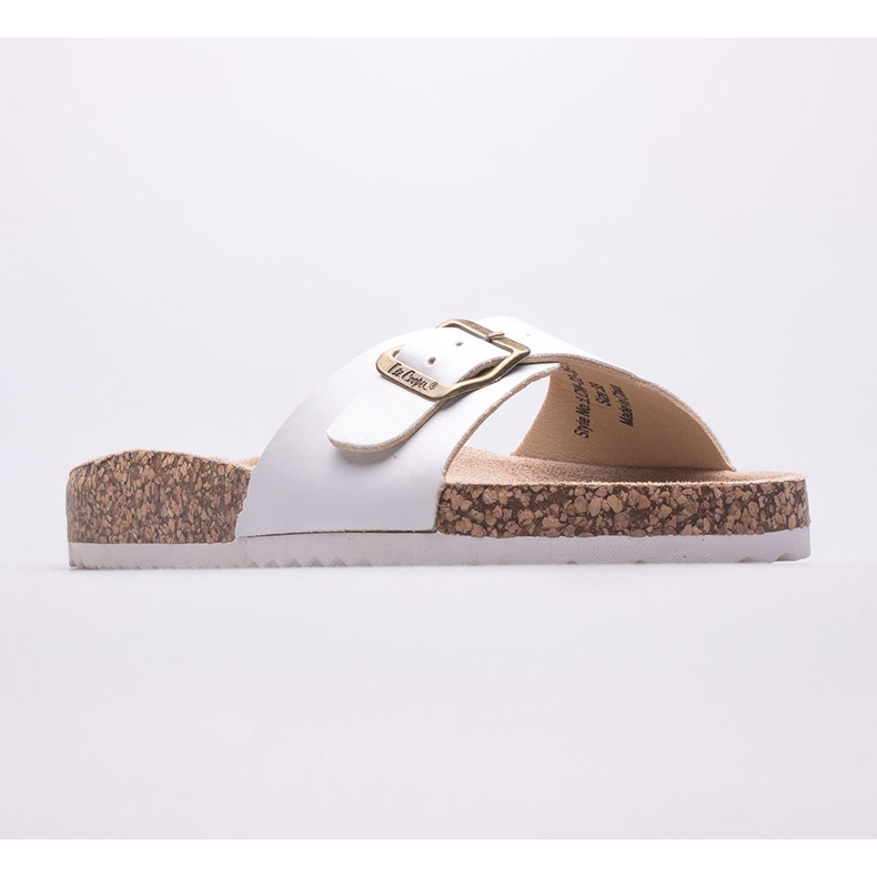 Lee Cooper LCW-22-35-1169L zapatillas de estar por casa para mujer blanco 1