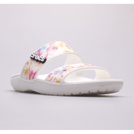 Pantuflas mujer CROCS Classic Tie Dye Graphic 207283-928 blanco multicolor 1 Pantuflas mujer CROCS Classic Tie Dye Graphic 207283-928 blanco multicolor 1