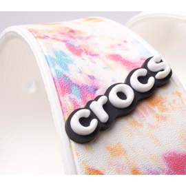 Pantuflas mujer CROCS Classic Tie Dye Graphic 207283-928 blanco multicolor 2