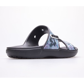 Pantuflas mujer CROCS Classic Tie Dye Graphic 207283-988 negro multicolor 4