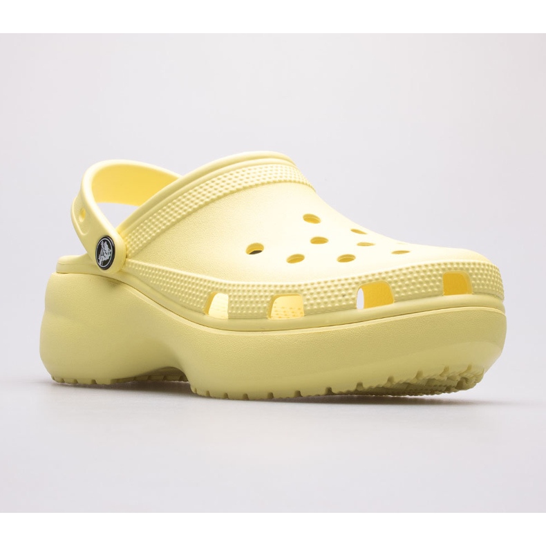 Zuecos de plataforma clásica Crocs para mujer 206750-7HD amarillo 1