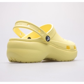 Zuecos de plataforma clásica Crocs para mujer 206750-7HD amarillo 4