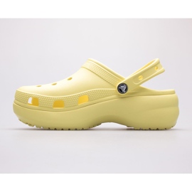 Zuecos de plataforma clásica Crocs para mujer 206750-7HD amarillo 5