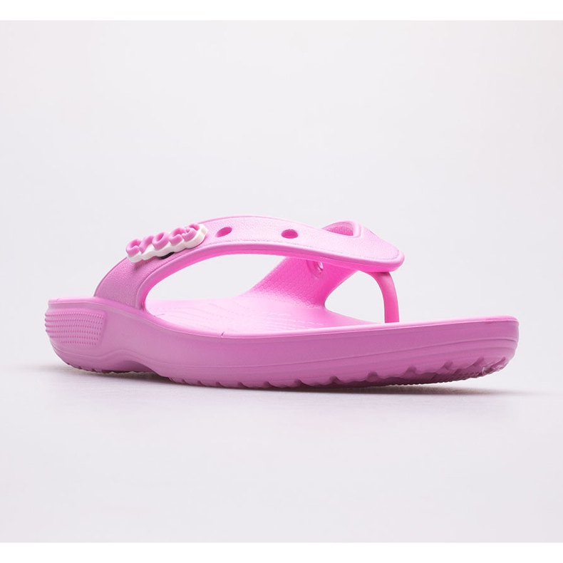 Chanclas de mujer Crocs Classic Flip 207713-6SW rosa 1