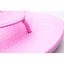 Chanclas de mujer Crocs Classic Flip 207713-6SW rosado 3