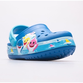 Zuecos infantiles CROCS Fl Babyshark Band Clog T 207066-4JL azul 1