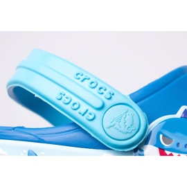 Zuecos infantiles CROCS Fl Babyshark Band Clog T 207066-4JL azul 3