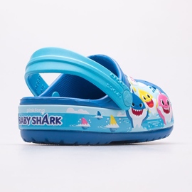 Zuecos infantiles CROCS Fl Babyshark Band Clog T 207066-4JL azul 4