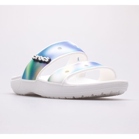 Zapatillas casa mujer CROCS Classic Solarized Sandal 207771-94S blanco multicolor 1 Zapatillas casa mujer CROCS Classic Solarized Sandal 207771-94S blanco multicolor 1