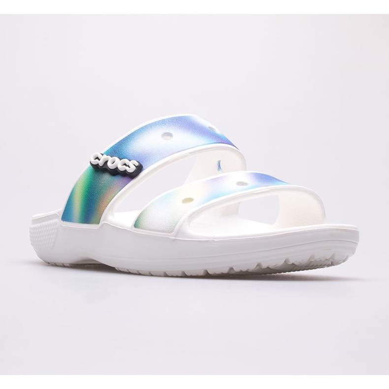 Zapatillas casa mujer CROCS Classic Solarized Sandal 207771-94S blanco multicolor 1 Zapatillas casa mujer CROCS Classic Solarized Sandal 207771-94S blanco multicolor 1