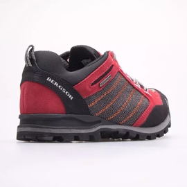BERGSON Kadam Low Stx zapatillas de trekking para hombre negro rojo 7