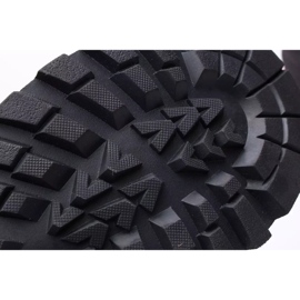 BERGSON Kadam Low Stx zapatillas de trekking para hombre negro rojo 2