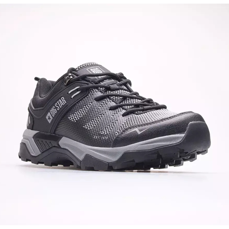 Zapatos de hombre Big Star KK174105 negro gris 1