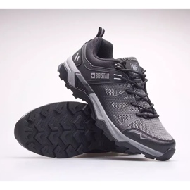 Zapatos de hombre Big Star KK174105 negro gris 8